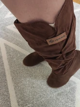 Botas de media pantorrilla con punta redonda para mujer, zapatos planos elegantes, botas de nieve, temporada otoño, TR854991