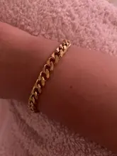 Pulsera de acero inoxidable para hombres y mujeres, pulseras de cadena de eslabones cubanos, Color dorado y plateado, joyería de moda al por mayor KBB10