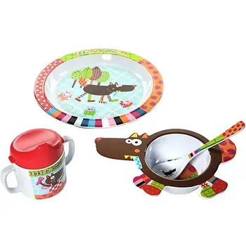 

Set of dishes Ebulobo "Wolf", 4 items