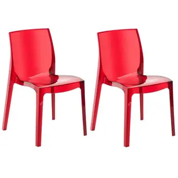 

UP ON set of 2 garden chairs Femme Fatale-Polycarbonate-Ruby Network
