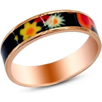 

Silver Wings enamel ring in silver