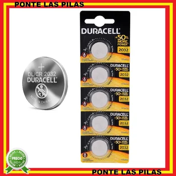 

Duracell button batteries CR2032 original lithium battery 3V blister 5X units