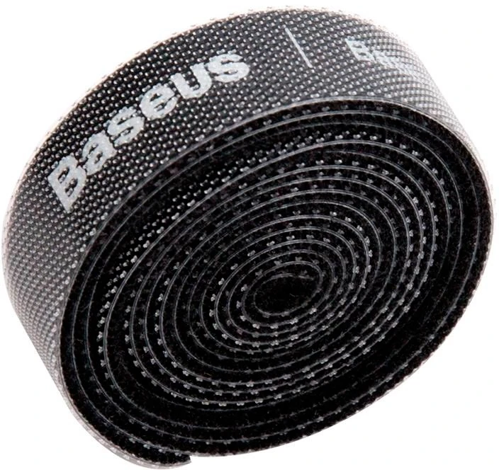 Органайзер проводов Baseus Rainbow Circle Velcro Straps 3m ACMGT-F01(Черный