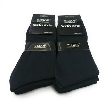 

Pack 6 Pair Socks YASOK Gentleman Solid Dark Blue One Size 40-46