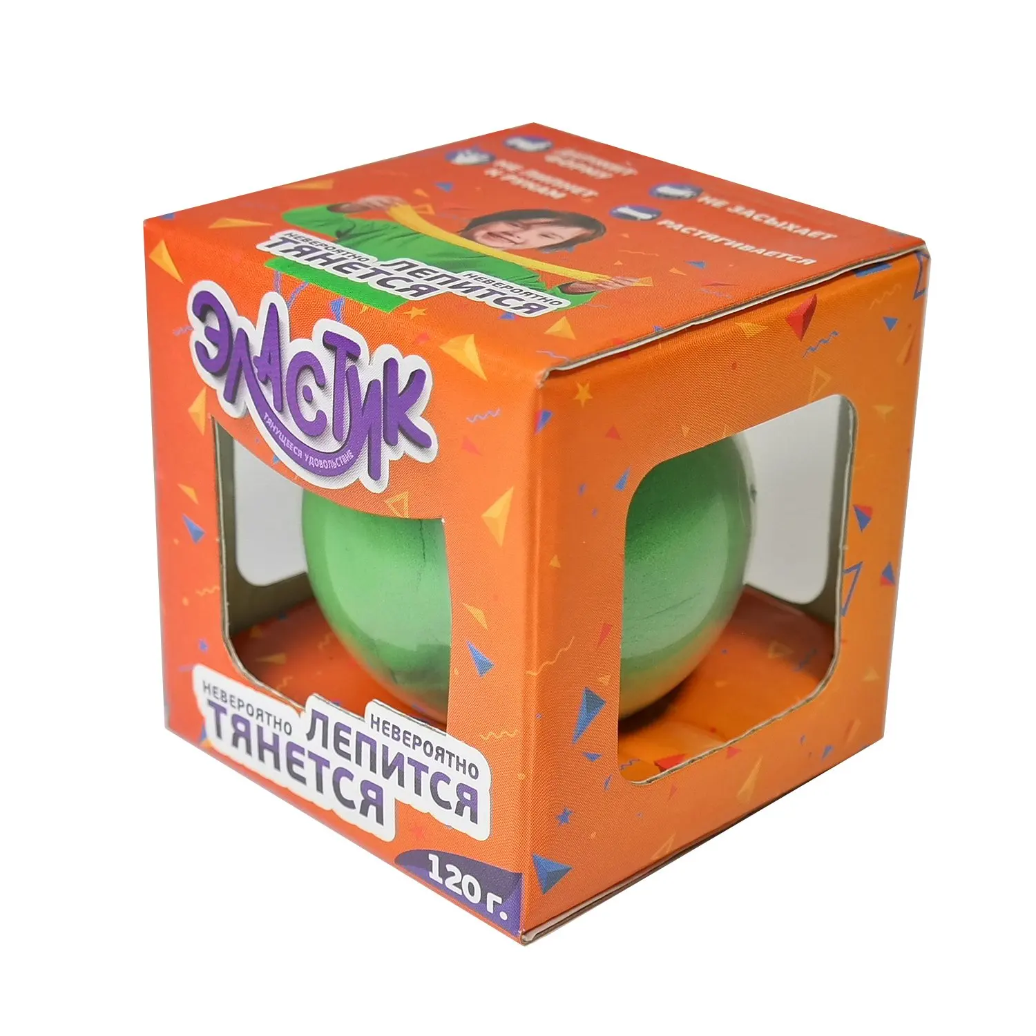 Масса для лепки Эластик 140г Зеленый