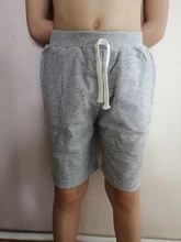 Pantalones cortos de algodón para niños y niñas, pantalones cortos lisos con cintura elástica, deportivos, a la moda, ropa de playa