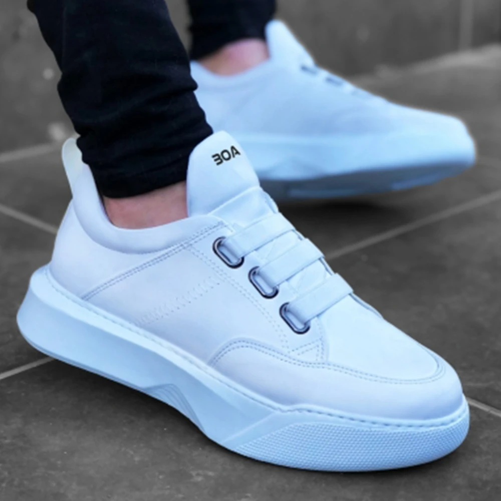 Zapatos Deportivos blancos BA0160 hombre, calzado deportivo masculino de alta, calzado deportivo masculino informal S|Zapatos de hombre| - AliExpress