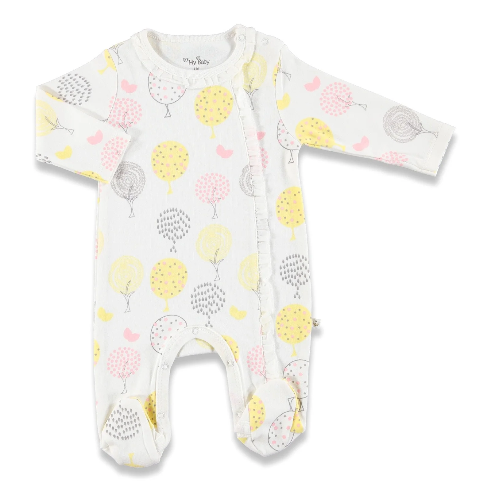 

ebebek For My Baby Colorful Leaves Footed Romper