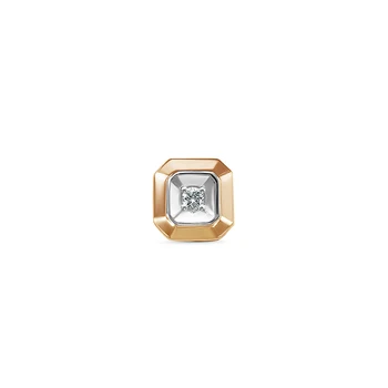 

585 sterling gold pendant with stones: Diamond