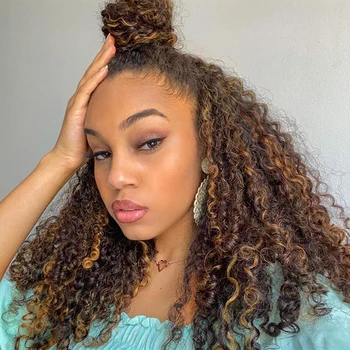 

Rosabeauty Glueless Deep Wave Lace Front Remy Human Hair Wigs Preplucked Brazilian Hair Colored 30 Inches Ombre For Black Women