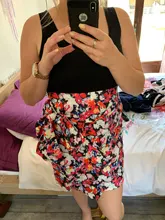 Falda envolvente Floral de cintura alta para mujer, minifalda informal ajustada con estampado de leopardo, Faldas cortas ajustadas irregulares para verano, 2021