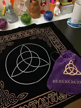 Mantel de cartas de Tarot constelaciones de 50x50cm, tela de terciopelo para adivinación, juegos de mesa, almohadilla para tarjetas de oráculo, runas, suministros de brujería