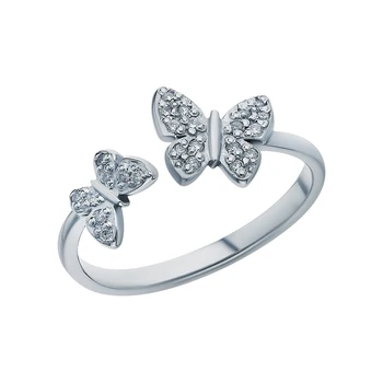 

Silver ring with cubic zirconia sunlight sample 925