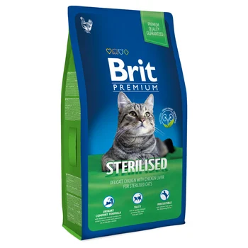 

Brit 300g Premium Cat sterilised with chicken and chicken liver for castrir. coto-2 PCs