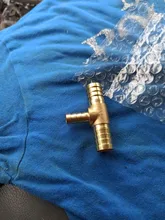 Adapter Connector Splitter Pipe-Fitting Coupler Barb-Tee Brass Hose Water-Gas-Oil Reudcing