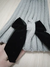 Hat Cap Bonnet Baby Beanie Knitted Winter Child Enfant Autumn Warm Solid Big-Bows Muts