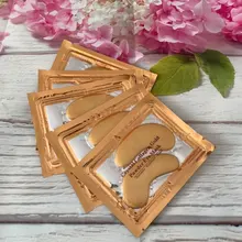 Parches de colágeno para el cuidado de la piel de los ojos, 100 Uds., polvo dorado, antienvejecimiento, ojeras, belleza acné, Cosméticos Coreanos