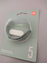 Xiaomi-Pulsera Mi Band 5 de silicona, correa amarilla 100% original, muñeca, repuesto