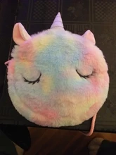 Bolso de hombro para niños y niñas, bandolera con diseño de unicornio y animales, monedero de moneda de llaves, Mini bolso de princesa