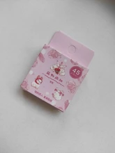 45 unids/pack de Fox zorro lindo y Hojas de arce de la etiqueta engomada de papel artesanías adhesivas palo etiqueta de la computadora portátil DIY decoración niños regalo de papelería