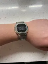 Correa de acero inoxidable 316L para reloj de GW-M5610, accesorios para Casio GW-B5600, correa de metal, G-SHOCK, DW5600