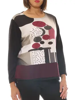 

Sweater women jersey fancy rhinestone maxi size