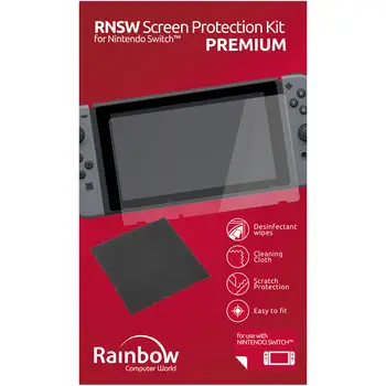 

Kit Premium Screen Protection Switch peripheral Gaming accessories Rainbow Nintendo Switch