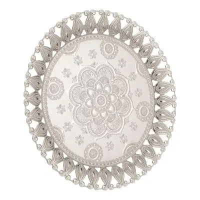 

wonderful dowry wedding mothers day birthday gift awesome decor Ecem Round Silver Serving Tray