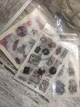 6 hojas/Pack lindo Animal acuarela serie ciervo pegatina de oso álbum Scrapbooking DIY decoración palo etiqueta regalo de papelería para niños