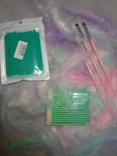 Zwellbe-brochas de maquillaje desechables, 100 unids/bolsa, microrímel, extensión de pestañas, eliminación de bastoncillos, herramientas de eliminación de pestañas