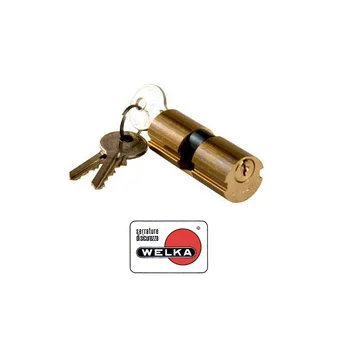 

WELKA round cylinder lock band 607.22.48.0mm. 80 D (27 + 53) diameter mm. 22 brass