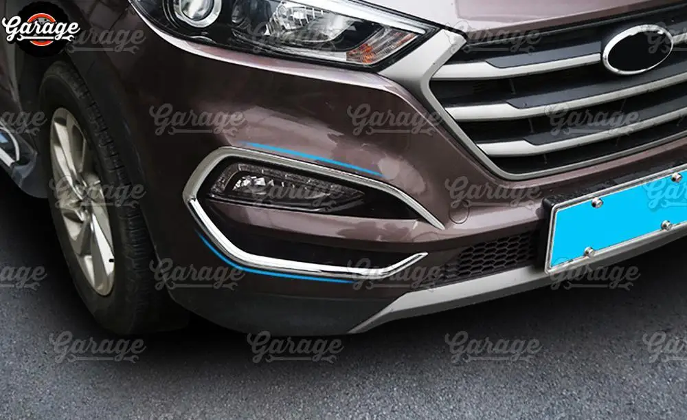 Накладки на передние противотуманные фары для hyundai Tucson- ABS пластик литье 1 комплект/2 шт. украшение автомобиля Стайлинг