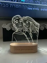 3d-Lamp Night-Light Text Fathers-Day-Gift Photo Custom Wedding-Anniversary Birthday-Mothers