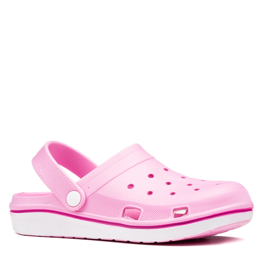 Women Summer Pink White Sabo Sandals Type Buckle Slippers Lightweight EVA Material Soft Hole Pattern Style 2021 Daily Use | Обувь