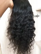 Miss-pelucas de cabello humano brasileño para mujeres negras, sin pegamento, ondas profundas rizadas, 13x4, con encaje Frontal, Frontal suizo, mojado y ondulado