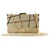 Luxury Evening Bag Women Party Banquet Glitter Bag Gold Wedding Clutches Party Prom Chain  1