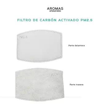 

Filtro carbon activado pm2.5. Pack 50 unidades