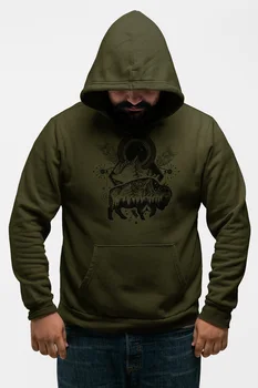

Angemiel Wear Ethnic Green Men 'S Hooded Sweatshirt