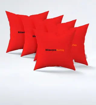 

Companies With Custom Logo Red Pillow (5 Pcs) custom Design Personalized Different Decor Company Home Garden Casual Cotton Vivid Color