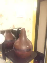 Electric Humidifier Oil-Diffuser Mist-Maker Essential-Aroma Wood-Grain Ultrasonic Led-Light