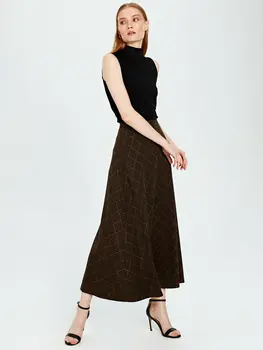 

Patterned Long Circular Skirt