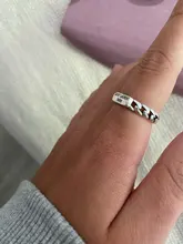 Anillos abiertos con letras de Metal para hombres y mujeres, joyería de fiesta, Punk, Vintage, Inglés