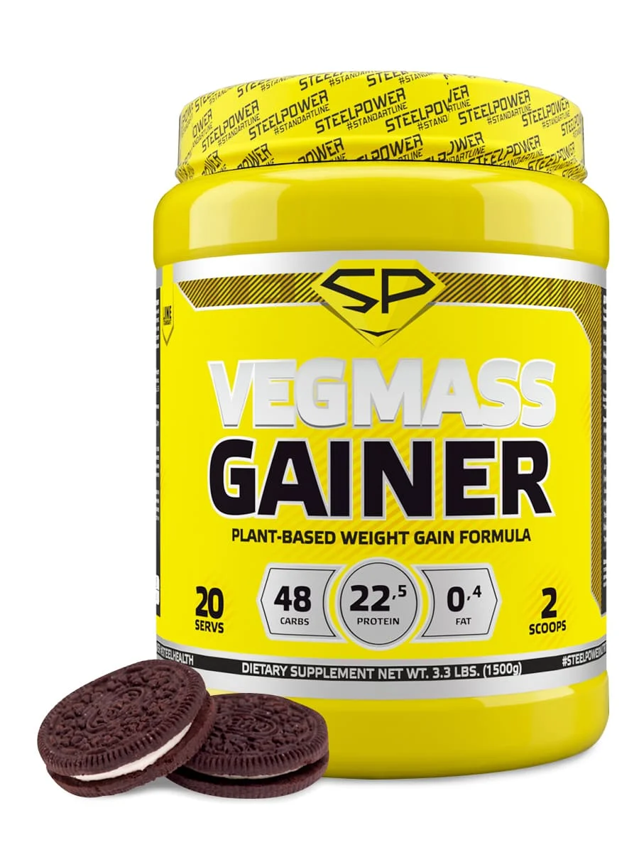 STEELPOWER / Гейнер на соевом белке VEGMASS GAINER 30% белка 381 ккал 1500 гр 20 порций | Спорт и