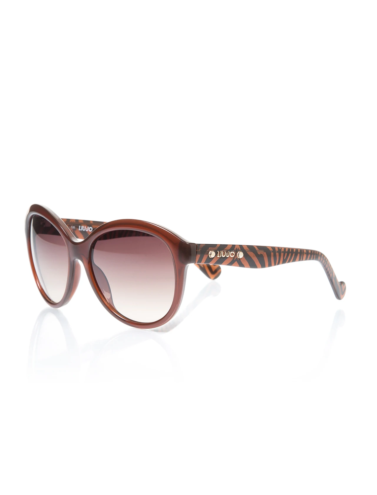 

Women's sunglasses lj 611 210 bone Brown organic oval aval 57-17-135 liu jo