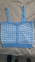 Simple Tops Camis Buttons Club Spaghetti Knitting Plaid HELIAR Sexy Women Solid Ladies