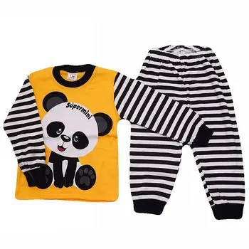 

Supermini Yellow Panda 2'li Pajamas Suit