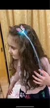 Horquilla luminiscente brillante para niña y juguetes con luz LED, accesorio de cabello con Led intermitente, adorno para el pelo, regalo de Navidad para fiesta de año nuevo