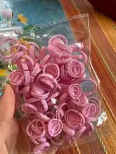 Pegamento desechable para pestañas, contenedor de Porta anillos, herramientas de extensión de pestañas, 50/100 Uds., venta al por mayor