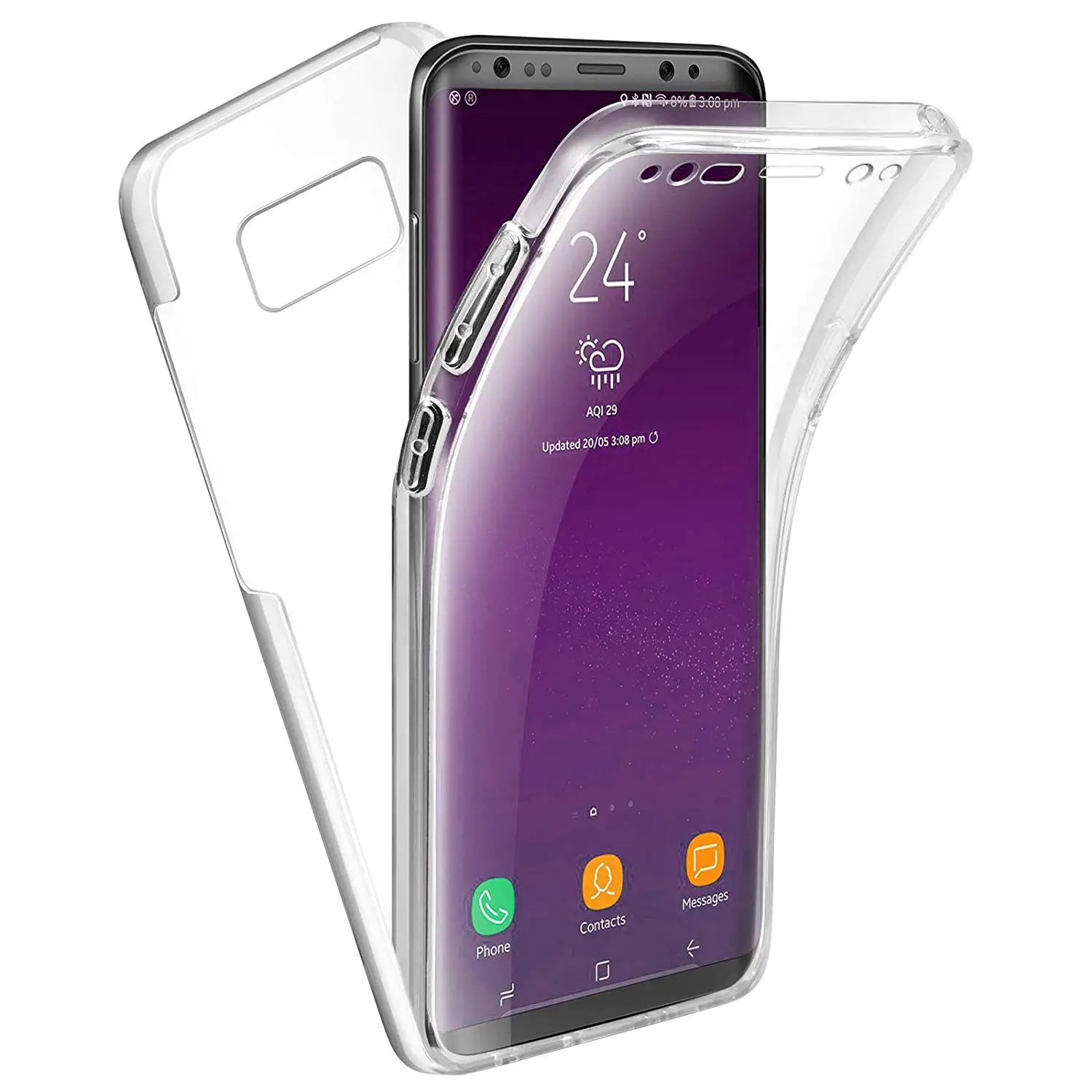 Samsung Galaxy Note 8 силиконовый защитный чехол 360 полная Защита силиконовый чехол