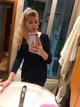 WERD-pelucas sintéticas de cola de caballo larga ondulada para cabello negro, extensiones de cabello con Clip, ombré color marrón, cola de poni, Rubio